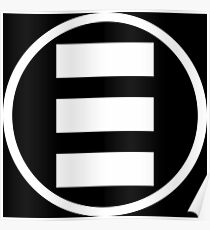 a white e Poster