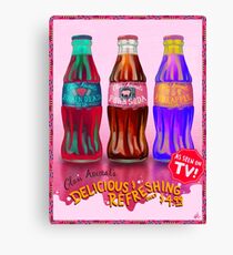Schweinefleisch-Soda des Glastieres Leinwanddruck