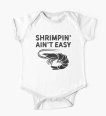 BJJ Shrimpin Aint Easy Dark Shirt for Jiu Jitsu One Piece - Short Sleeve