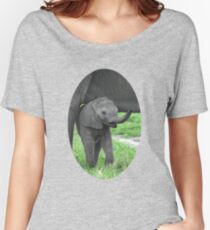 Baby African Elephant Women's Relaxed Fit T-Shirt