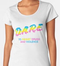 DARE 90s drugs tshirt shirt Women's Premium T-Shirt