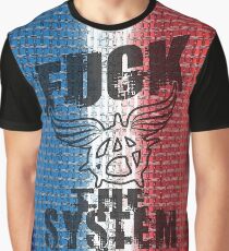 Anarchy Fuck The System Graphic T-Shirt