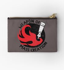 WEAPON OF MASS CREATION - WRITER ARTIST flaming pen Studio Pouch