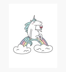 Unicorn and magic. Cute print Photographic Print
