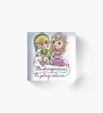 it's dangerous to play alone Acrylic Block