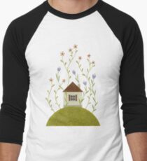 Tiny blooming house Men's Baseball ¾ T-Shirt