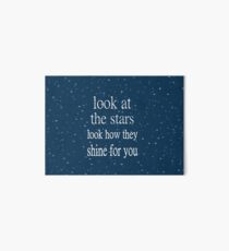 Coldplay Yellow Art Board