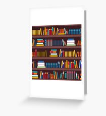 Book pattern Greeting Card