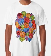 Rainbow Explosion Shells Long T-Shirt