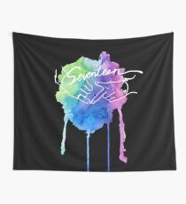 Siebzehn Aquarell Wandbehang
