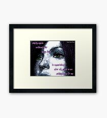 Empty Framed Print