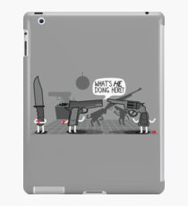 Don't Bring a Knife to a Gun Party iPad Case/Skin