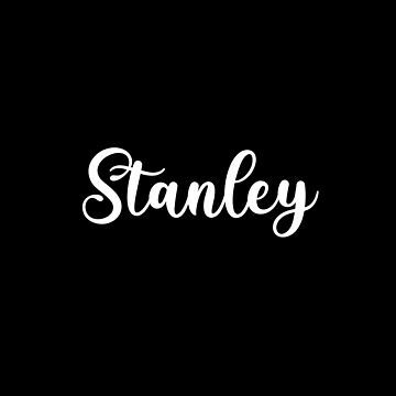 Sticker for Sale mit Stanley Name - handschriftliche Kalligrafie