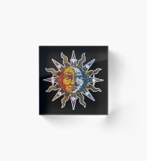 Celestial Mosaic Sun/Moon Acrylic Block