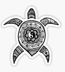 Hippie Sea Turtle Sticker