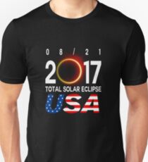 08/21 2017 Solar Eclipse USA Unisex T-Shirt