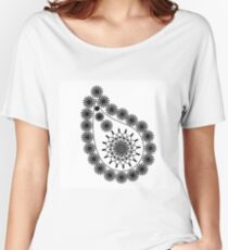Graphic, geometric decorative, mandalas or henna design in vector. Women's Relaxed Fit T-Shirt