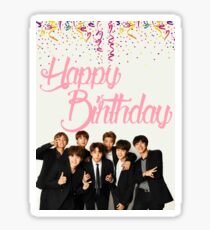 Carte d'anniversaire BTS Sticker