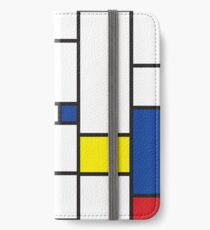 Mondrian Minimalist De Stijl Moderne Kunst II iPhone Flip-Case/Hülle/Skin