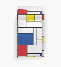 Mondrian Minimalist De Stijl Modern Art II Duvet Cover