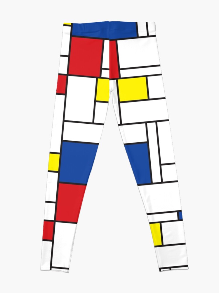 Alternate view of Mondrian Minimalist De Stijl Modern Art II Leggings