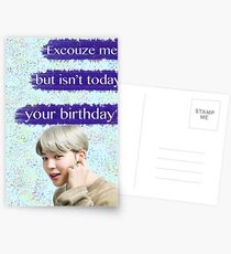 Jimin Geburtstagskarte Postkarten