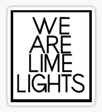Why Don't We "We Are Limelights" Black Text Sticker