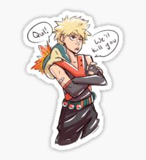 Kacchan and Cyndaquil Sticker