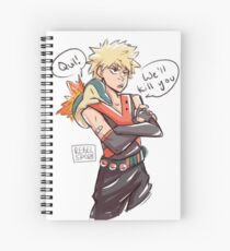 Kacchan and Cyndaquil Spiral Notebook