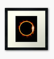 Totale Sonnenfinsternis 21. August 2017 Gerahmtes Wandbild