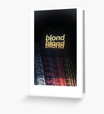 Frank Ocean - Blonde (x3) Greeting Card