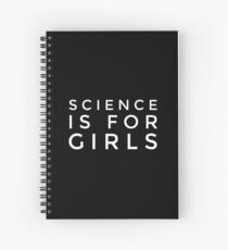 Cuaderno de espiral La ciencia es para CHICAS
