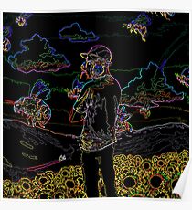 Scum Fuck Neon Boy - Tyler, The Creator Poster