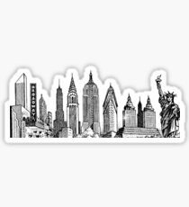 New York Skyline Aufkleber Sticker