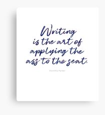 The Art of Writing Canvas Print
