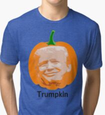 Trump Trumpkin Halloween Tri-blend T-Shirt