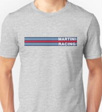 Racing Streifen horizontal Martini Unisex T-Shirt