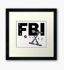 fbi x files Framed Print