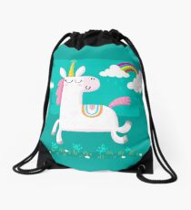 Einhorn und Regenbogen Turnbeutel