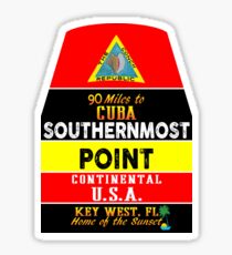 Key West Florida Buoy Sounthernmost Point USA Marker Conch Republic Sticker