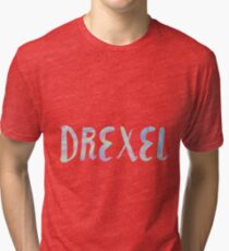 DREXEL iridescent Tri-blend T-Shirt