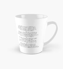 10 Things I Hate About You - Poem Tall Mug