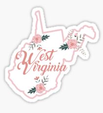 West Virginia Floral State Sticker
