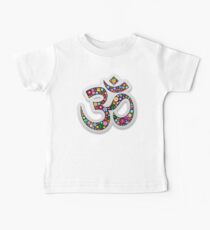 Namaste Floral Yoga Symbol Baby Tee