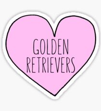 Pegatina Golden Retrievers