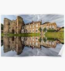 Tonbridge Castle Reflections Poster