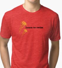 Learn to swim Tri-blend T-Shirt