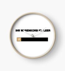 IHR WARENKORB IST LEER Clock