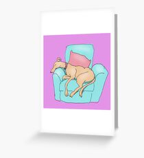 snoozing Greeting Card