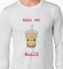 Camiseta de manga larga ¡Té de burbujas! -sacar mis bolas